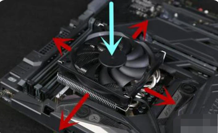 downward blowing heatsink