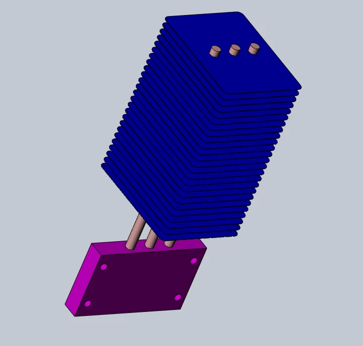 ZIPPER FIN COOLER HEATSINK
