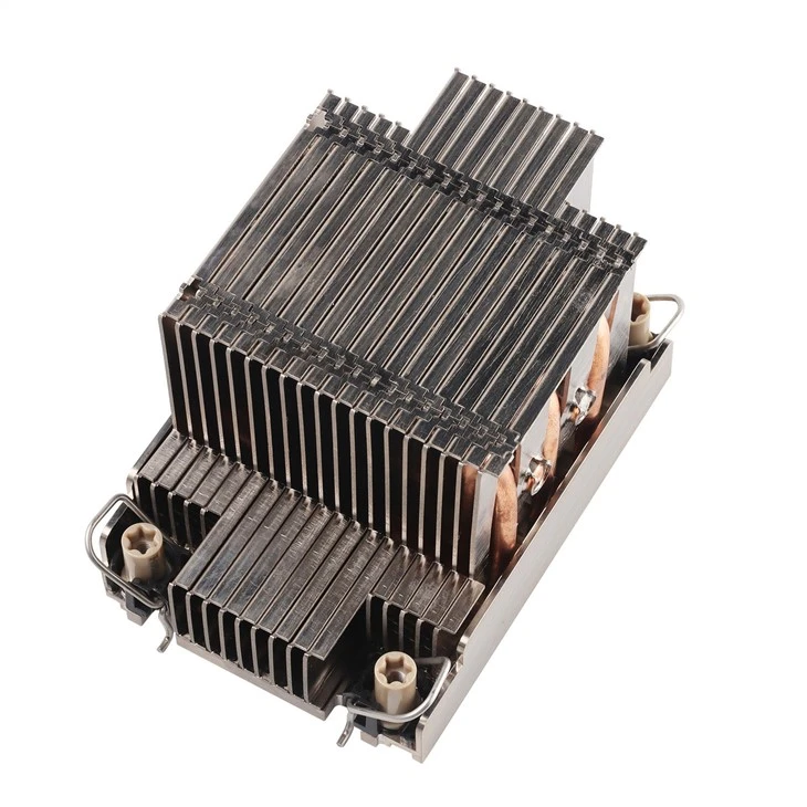 Heatsink Fin Zipper Alwminiwm Gyda Phibau Gwres