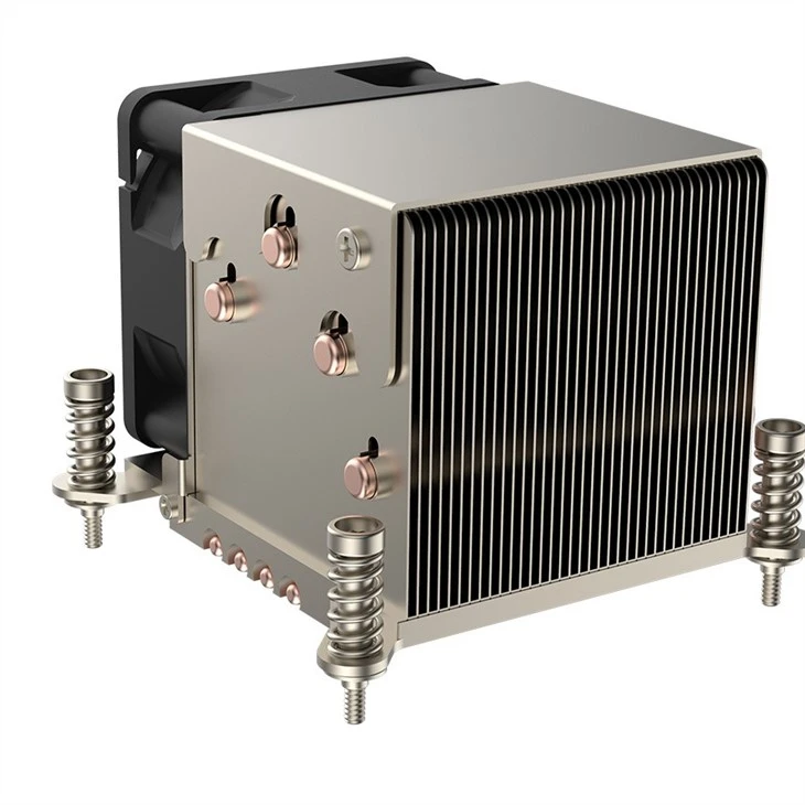 Heat Pipe Aluminum Zipper Fin Heatsink